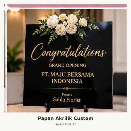Papan Bunga Akrilik Merr Surabaya
